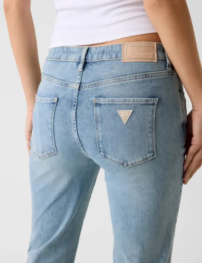 Guess Womens Sexy Straight Jeans | Light Blue