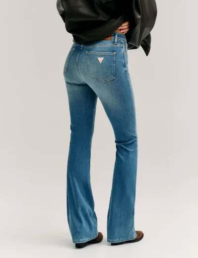 Guess Womens Sexy Flare Denim Jean | Blue