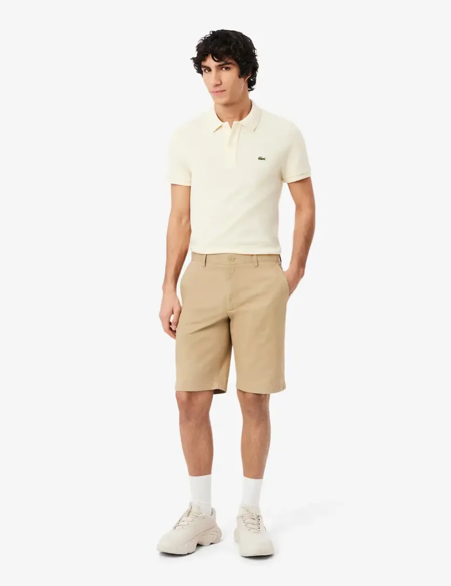 Lacoste Stretch Twill Chino Shorts | Beige