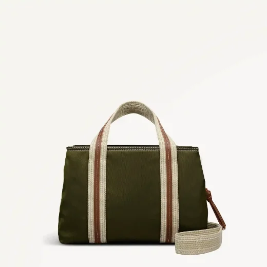 Radley Halley Row Medium Ziptop Grab Bag | Olive Green