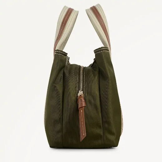 Radley Halley Row Medium Ziptop Grab Bag | Olive Green