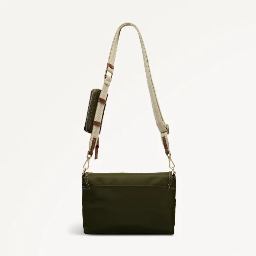 Radley Halley Row Flapover Crossbody Bag | Olive Green 