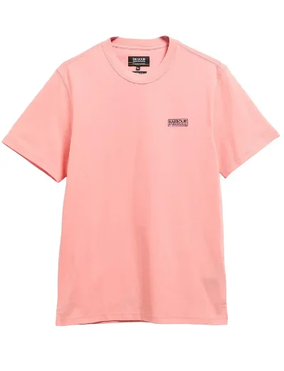 Barbour International Small logo Tee | Burnt Coral
