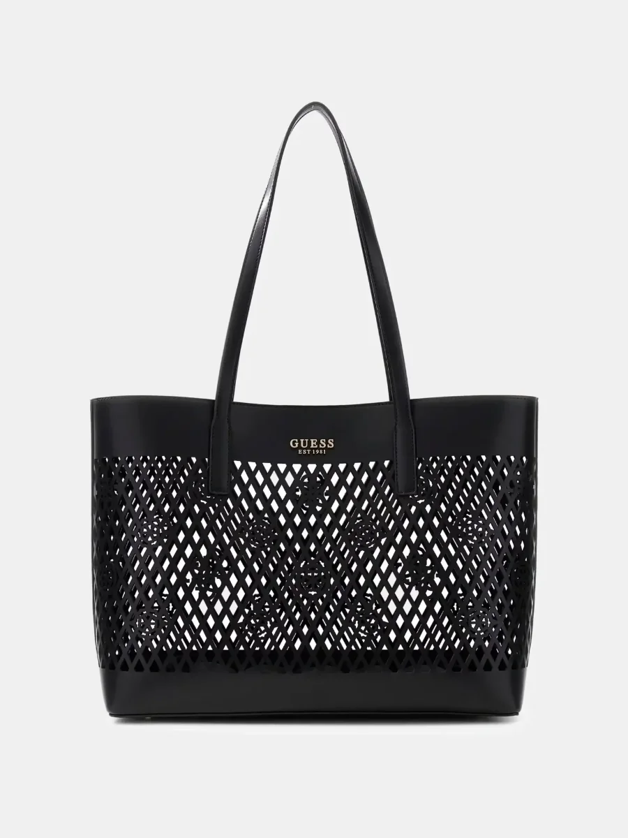 Picture of Guess Womens Letty Tote Shopper Bag | Black