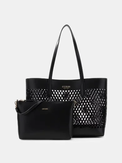 Picture of Guess Womens Letty Tote Shopper Bag | Black