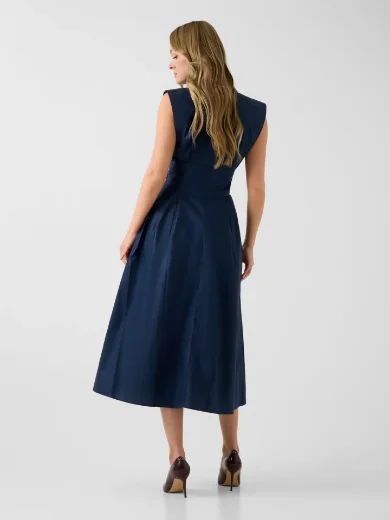 Picture of Guess Cherry Cotton Poplin Dress | Navy