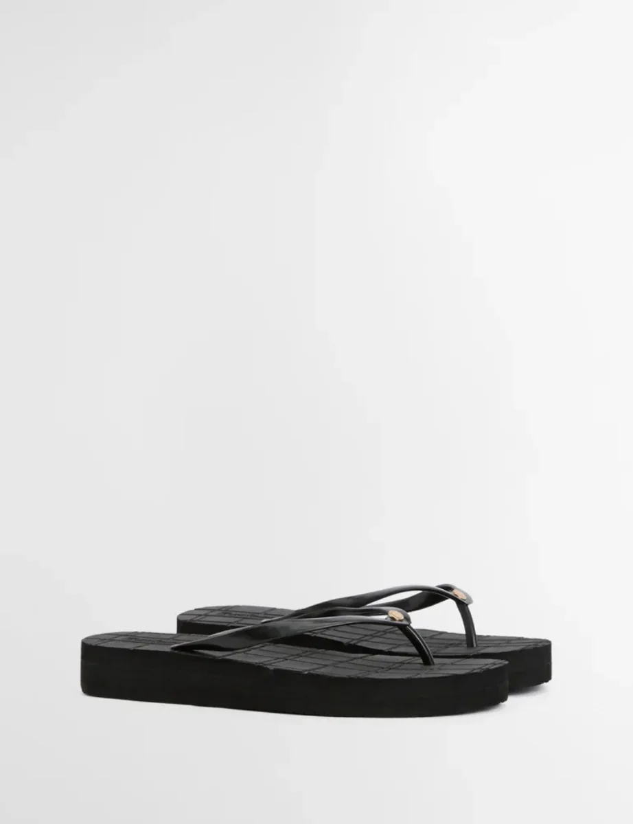 Barbour Womens Tilda Flip Flops | Black