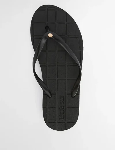 Barbour Womens Tilda Flip Flops | Black