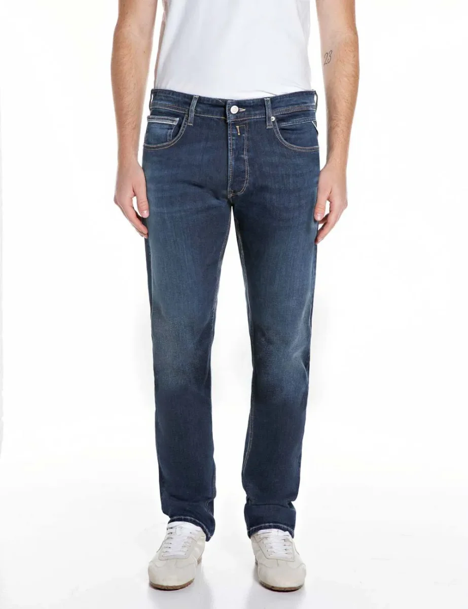 Picture of Replay Grover Straight-Fit Jean | Dark Blue