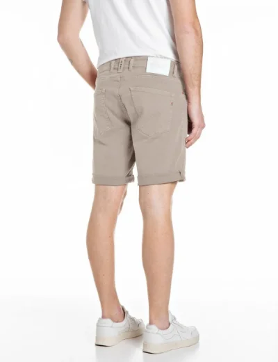 Picture of Replay RBJ.981 Tapered Fit Denim Shorts | Washed Stone