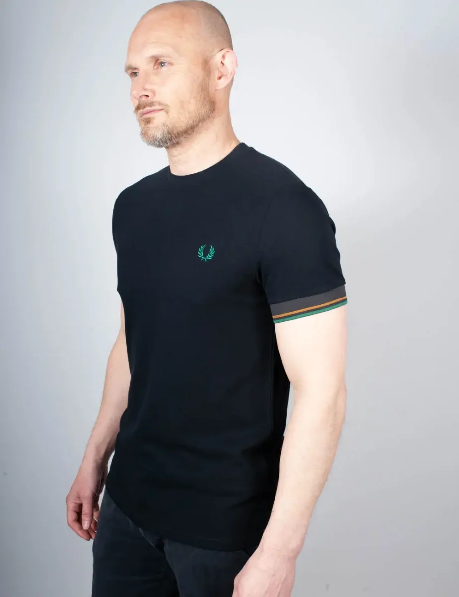  Fred Perry Twin Tipped Cuff T-shirt | Navy