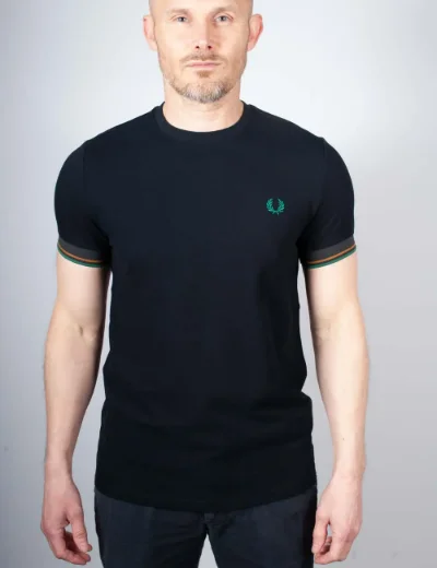  Fred Perry Twin Tipped Cuff T-shirt | Navy