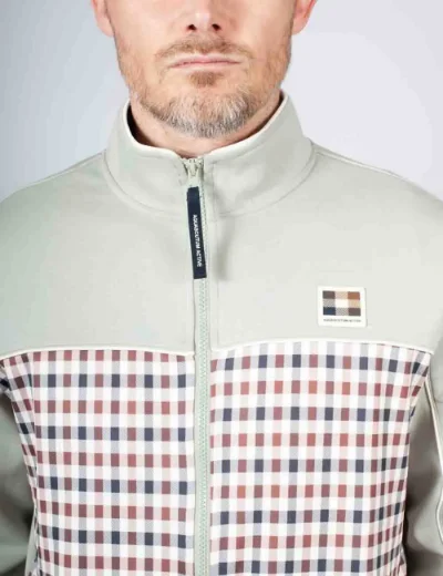 Aquascutum Active CC Scuba Track Top | Sage Green