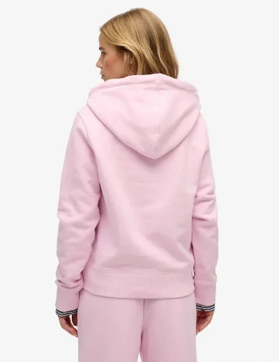 Superdry Essential Logo Emblem Hoodie | Pink Lady