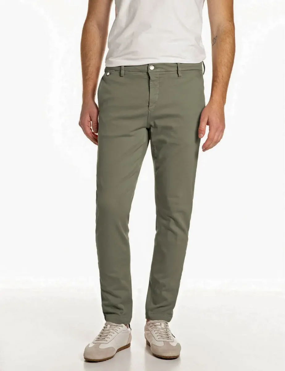 Replay Hyperflex X.L.I.T.E Benni Chino Trouser | Military Green