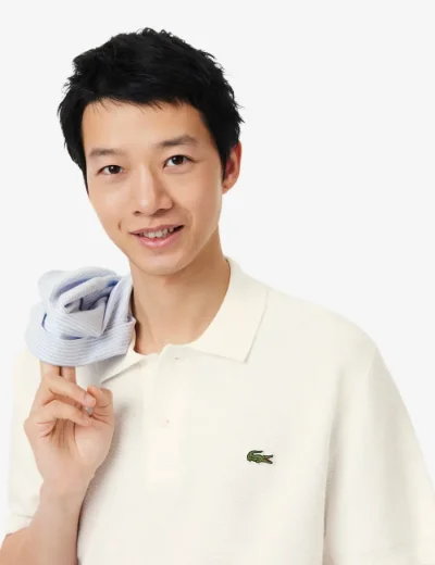 Lacoste Classic Fit Knitted Polo | Off White