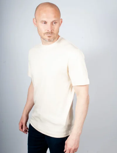 Lacoste Embroidered Signature T-shirt | Beige