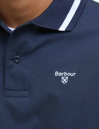 Barbour Ferrybridge Lightweight Polo | Navy