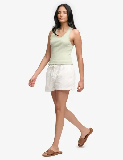 Picture of Superdry Womens Broderie Beach Short | Off White