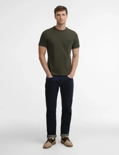 Picture of Barbour Tartan Crest T-Shirt | Sage