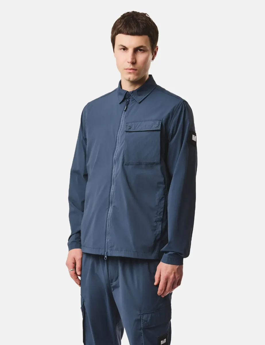 Weekend Offender Southbank Technical Overshirt | Lagoon