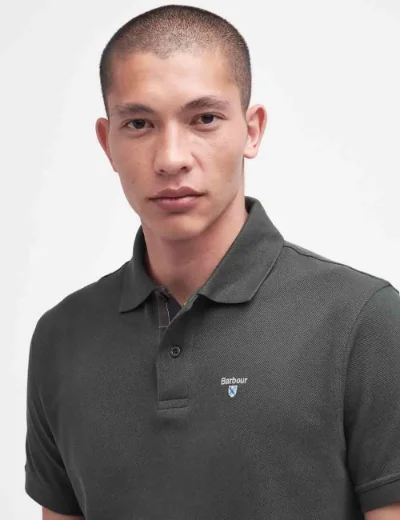 Barbour Tartan Pique Polo | Green