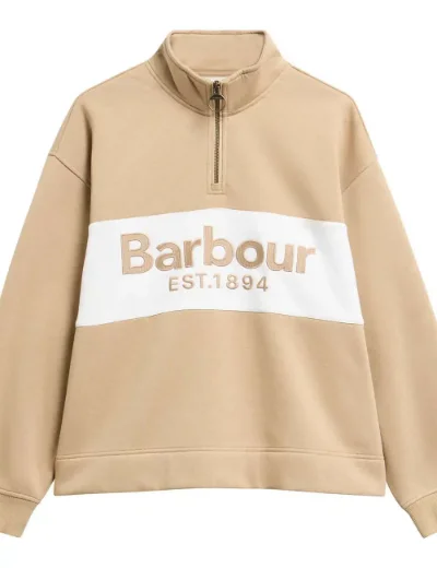 Barbour Womens Zaria Half Zip | Warm Trench