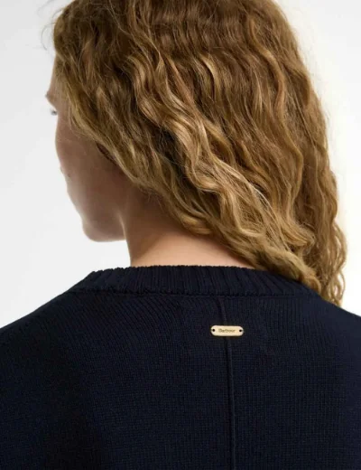 Barbour Womens Harling Crew Neck Jumper | Navy