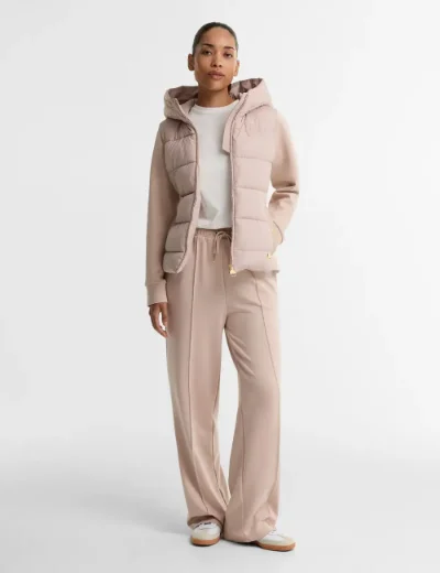 Barbour International womens Conway Quilted Sweat | Nutmeg