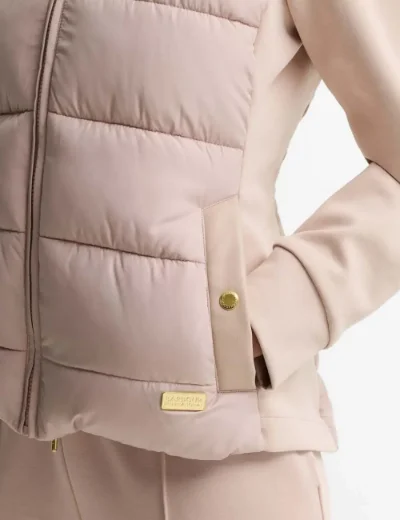 Barbour International womens Conway Quilted Sweat | Nutmeg