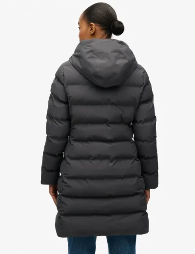 Superdry Womens City Mid Padded Jacket | Ebony