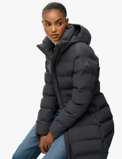 Superdry Womens City Mid Padded Jacket | Ebony