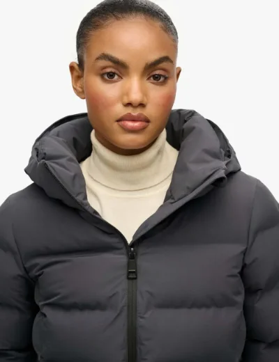 Superdry Womens City Mid Padded Jacket | Ebony