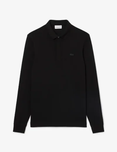 Lacoste Men's Long Sleeve Paris Polo Shirt | Black