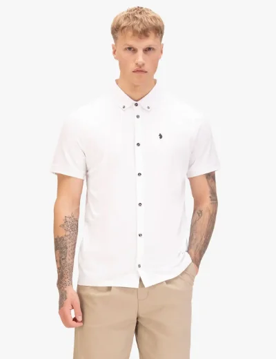 LUKE Short Sleeve Neville Shirt | White