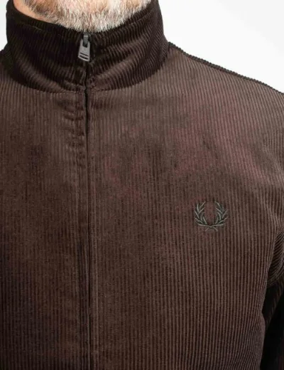 Fred Perry Mens Cord Brentham Jacket | Rich Brown