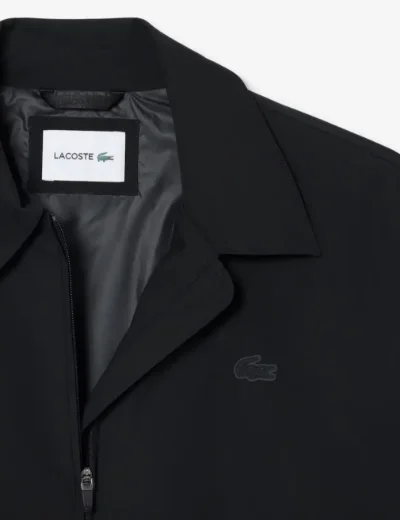 Lacoste Water-Repellent Commuter Windbreaker | Black
