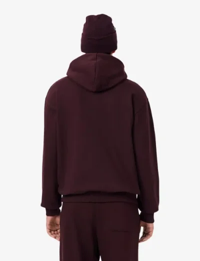 Lacoste Fleece Hoody | Burgundy
