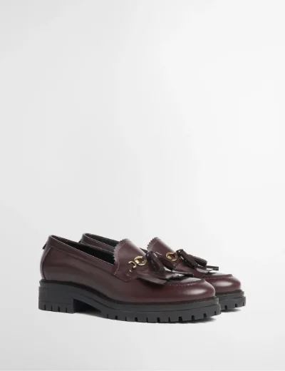 Barbour Womens Ava Loafer | Cherry