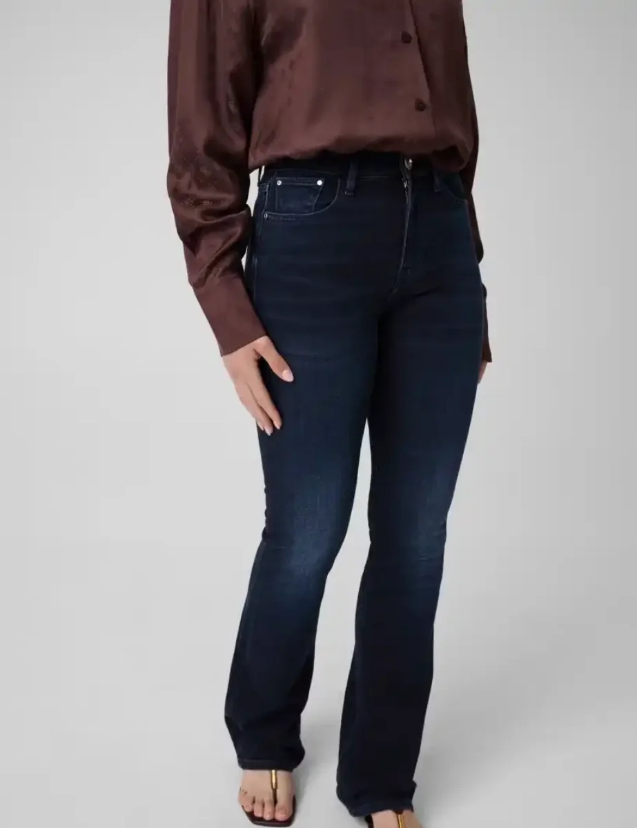 Guess Womens Sexy Flare Denim Jean | Dark Blue