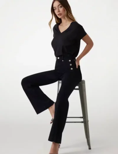 Guess New Faye Chino Jeans | Black