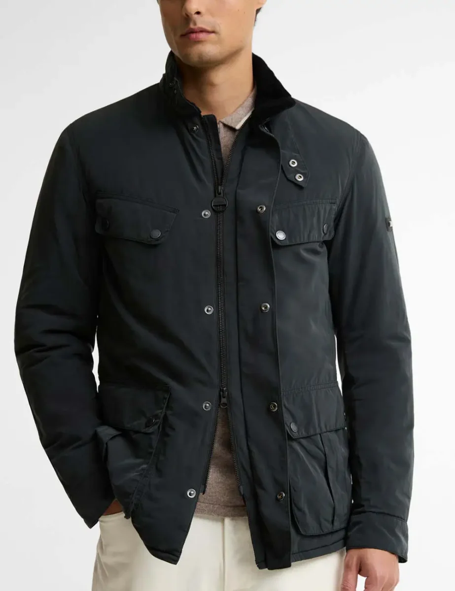 Picture of Barbour International 90th Anniversary Duke Casual Jacket | Black
