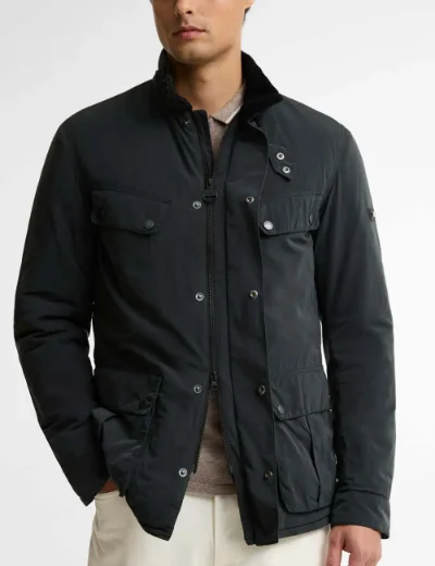 Picture of Barbour International 90th Anniversary Duke Casual Jacket | Black