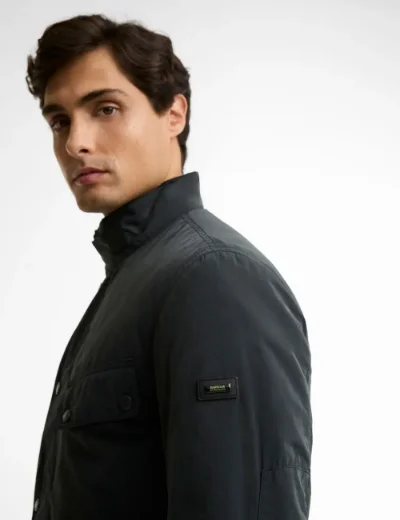 Picture of Barbour International 90th Anniversary Duke Casual Jacket | Black