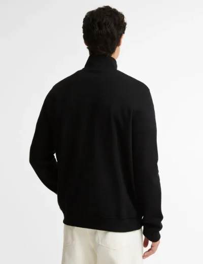 Picture of Barbour International Essential Half Zip Sweatshirt | Black