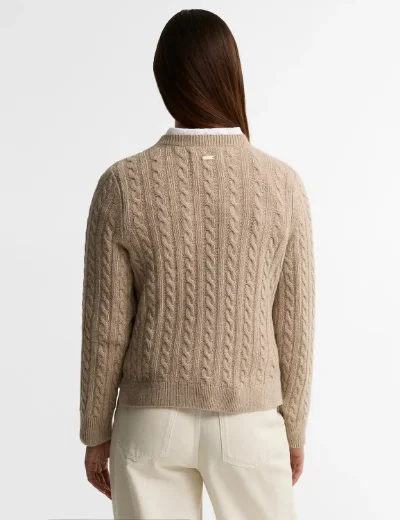Barbour Womens Ashdown Knit | Honey