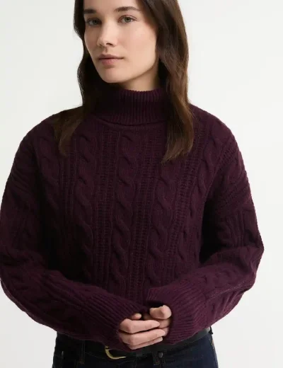 Barbour Womens Agatha Knit | Maroon