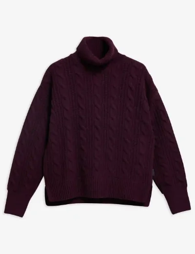 Barbour Womens Agatha Knit | Maroon