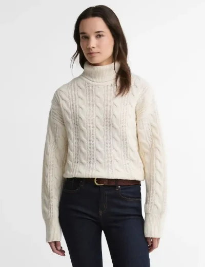 Barbour Womens Agatha Knit | Ecru