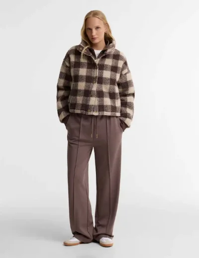 Barbour International Womens Amaya Fleece | Truffle Multi